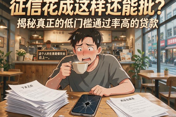 征信花成这样还能批？揭秘真正的低门槛通过率高的贷款