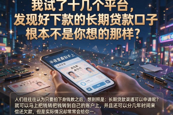 我试了十几个平台，发现好下款的长期贷款口子根本不是你想的那样