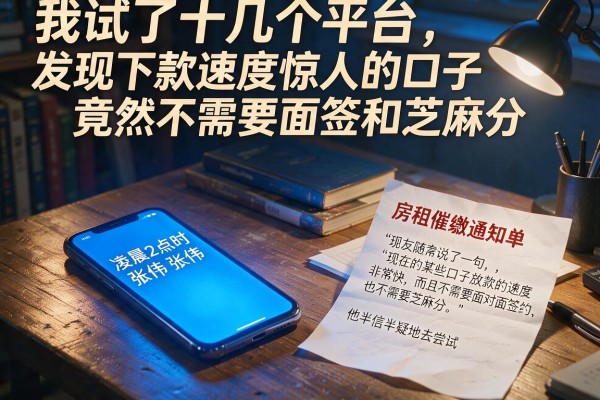 我试了十几个平台，发现下款速度惊人的口子竟然不需要面签和芝麻分