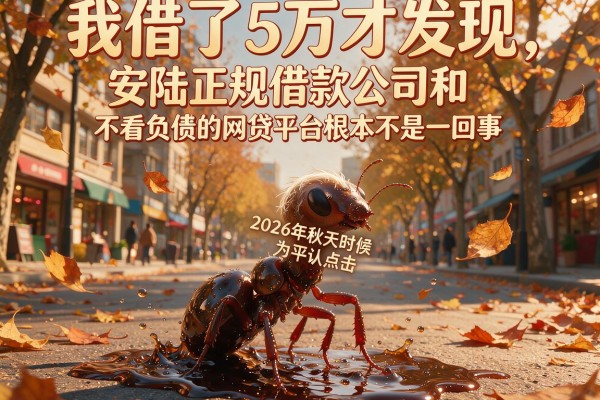我借了5万才发现，安陆正规借款公司和不看负债的网贷平台根本不是一回事