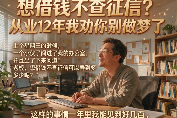 想借钱不查征信?从业12年我劝你别做梦了