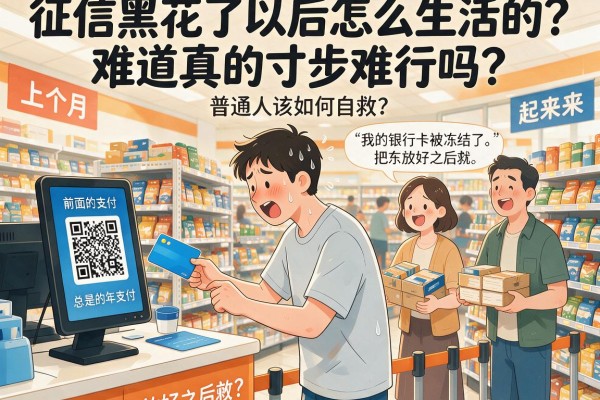 征信黑花了以后怎么生活的？难道真的寸步难行吗？普通人该如何自救？