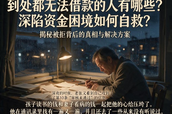 到处都无法借款的人有哪些？深陷资金困境如何自救？揭秘被拒背后的真相与解决方案