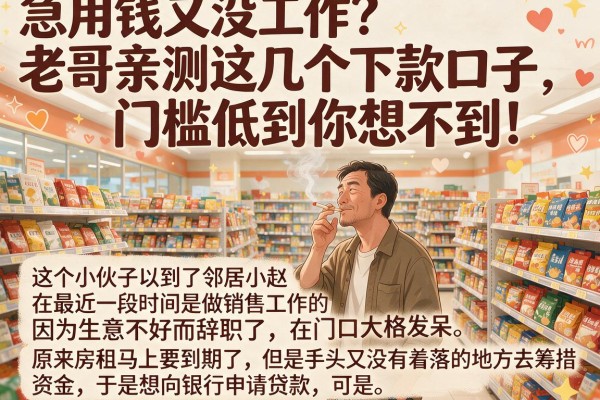急用钱又没工作？老哥亲测这几个下款口子，门槛低到你想不到！