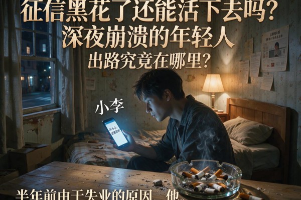 征信黑花了还能活下去吗?深夜崩溃的年轻人,出路究竟在哪里?