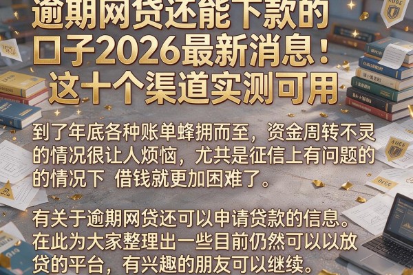 逾期网贷还能下款的口子2026最新消息：这十个渠道实测可用
