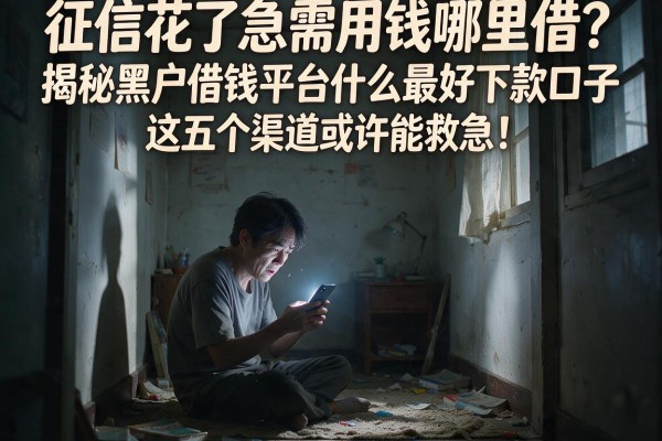 征信花了急需用钱哪里借？揭秘黑户借钱平台什么最好下款口子，这五个渠道或许能救急！