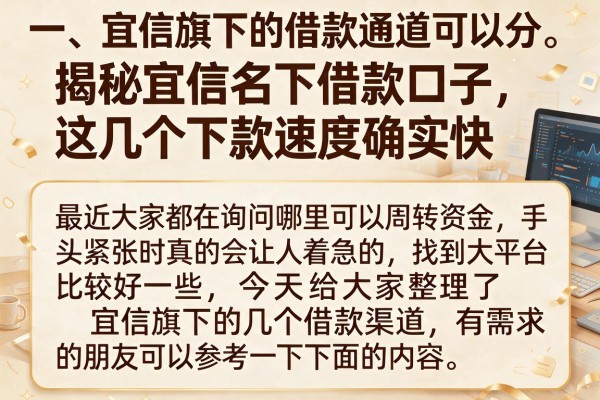揭秘宜信名下借款口子，这几个下款速度确实快