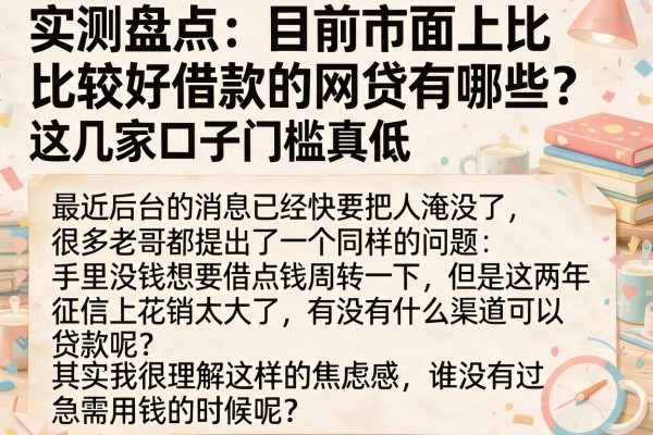 实测盘点：目前市面上比较好借款的网贷有哪些？这几家口子门槛真低