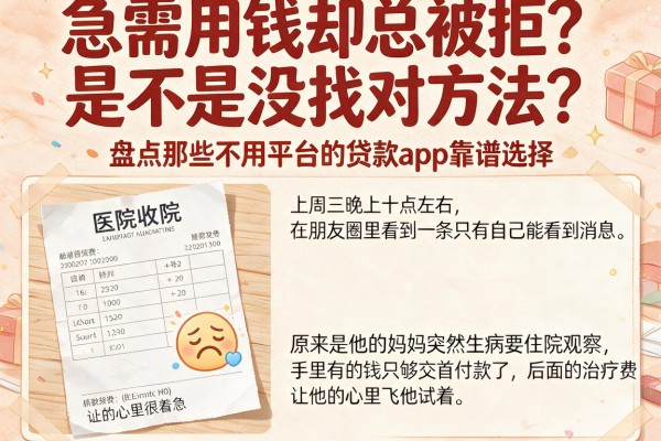 急需用钱却总被拒?是不是没找对方法?盘点那些不用平台的贷款app靠谱选择