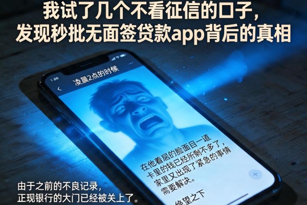 我试了几个不看征信的口子，发现秒批无面签贷款app背后的真相