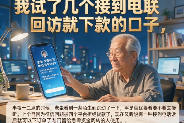 我试了几个接到电联回访就下款的口子，发现不查征信好下款的网贷平台根本不是你想的那样