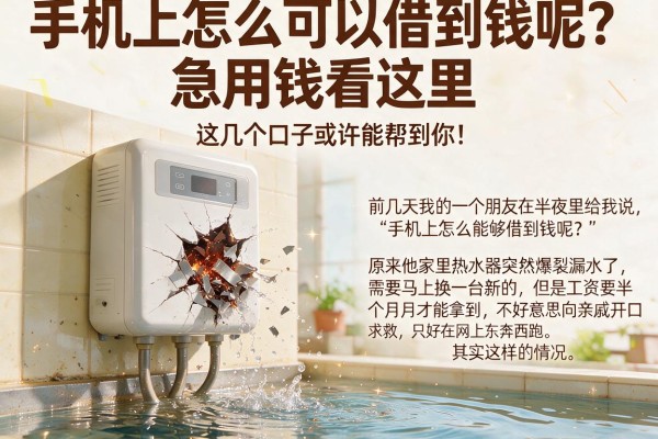 手机上怎么可以借到钱呢？急用钱看这里，这几个口子或许能帮到你！
