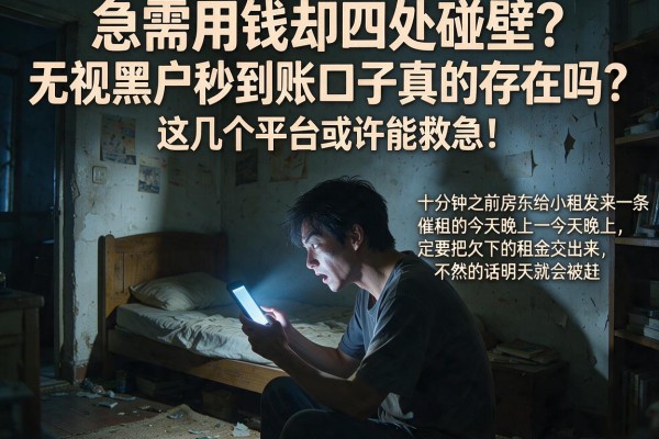 急需用钱却四处碰壁？无视黑户秒到账口子真的存在吗？这几个平台或许能救急！