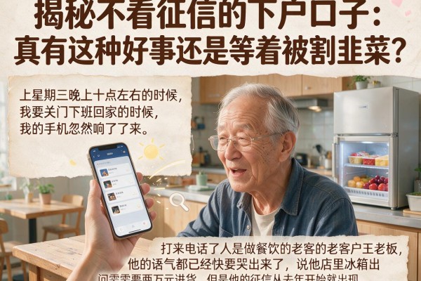 揭秘不看征信的下户口子:真有这种好事还是等着被割韭菜?