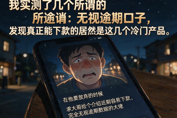 我实测了几个所谓的无视逾期口子，发现真正能下款的居然是这几个冷门产品