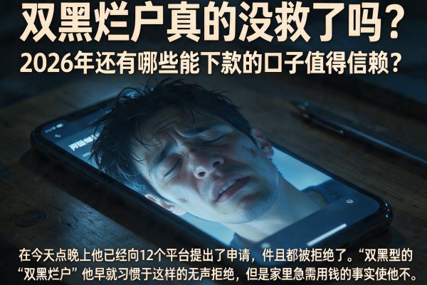 双黑烂户真的没救了吗？2026年还有哪些能下款的口子值得信赖？