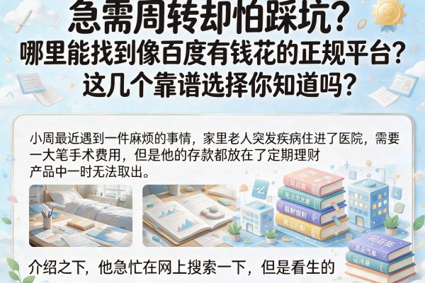 急需周转却怕踩坑？哪里能找到像百度有钱花的正规平台？这几个靠谱选择你知道吗？