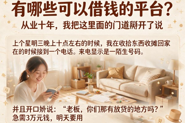 有哪些可以借钱的平台？从业十年，我把这里面的门道掰开了说