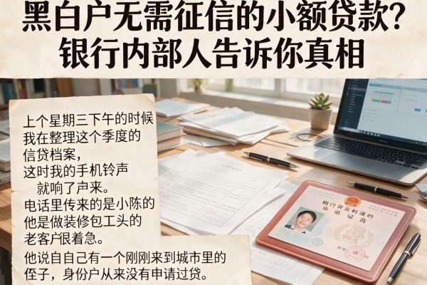 黑白户无需征信的小额贷款？银行内部人告诉你真相