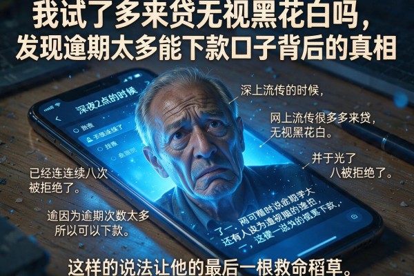 我试了多来贷无视黑花白吗，发现逾期太多能下款口子背后的真相