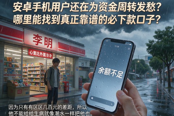 安卓手机用户还在为资金周转发愁？哪里能找到真正靠谱的必下款口子？