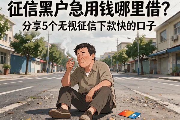 征信黑户急用钱哪里借？分享5个无视征信下款快的口子
