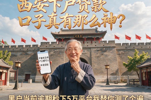 西安下户贷款口子真有那么神？黑户当前逾期秒下5万平台我替你测了个遍