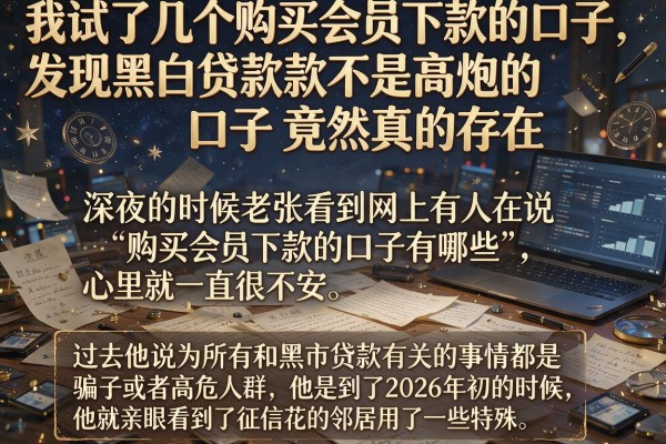 我试了几个购买会员下款的口子，发现黑白贷款不是高炮的口子竟然真的存在