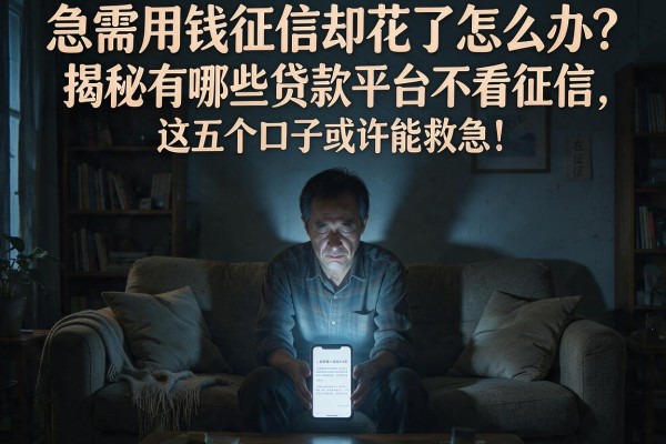 急需用钱征信却花了怎么办?揭秘有哪些贷款平台不看征信,这五个口子或许能救急!
