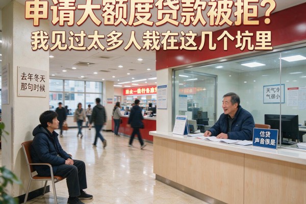 申请大额度贷款被拒？我见过太多人栽在这几个坑里