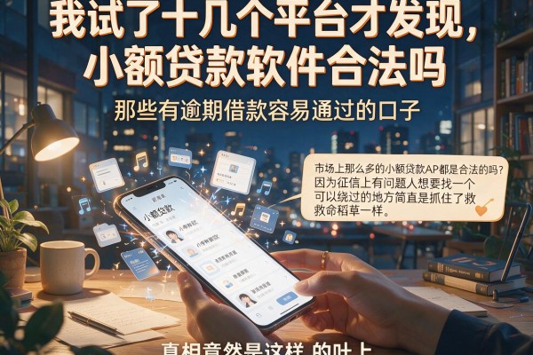 我试了十几个平台才发现，小额贷款软件合法吗和那些有逾期借款容易通过的口子，真相竟然是这样