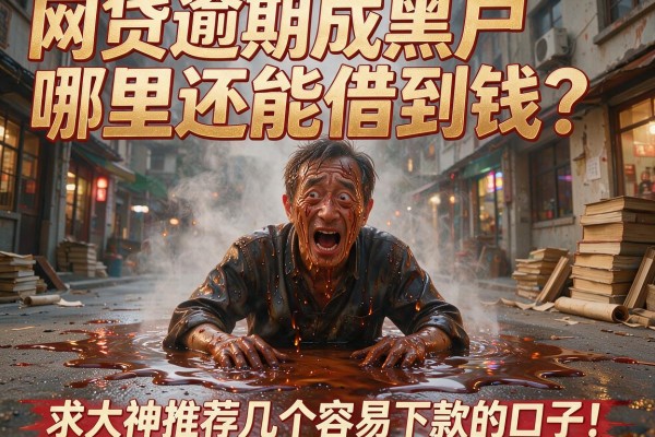 网贷逾期成黑户哪里还能借到钱?求大神推荐几个容易下款的口子!