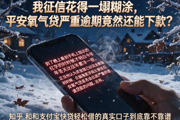 我征信花得一塌糊涂，平安氧气贷严重逾期竟然还能下款？知乎和支付宝快贷轻松借的真实口子到底靠不靠谱