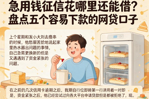 急用钱征信花哪里还能借？盘点五个容易下款的网贷口子