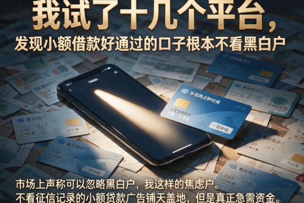 我试了十几个平台，发现小额借款好通过的口子根本不看黑白户