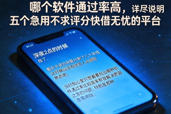 哪个软件通过率高，详尽说明五个急用不求评分快借无忧的平台