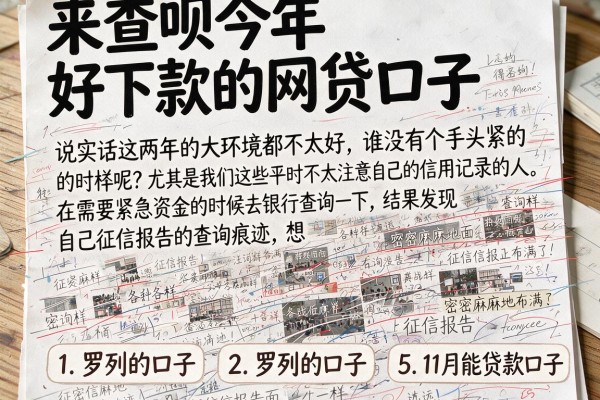 来查呗今年好下款的网贷口子，罗列5个11月能贷款的口子