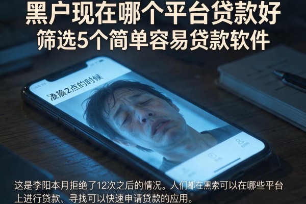 黑户现在哪个平台贷款好，筛选5个简单容易贷款软件