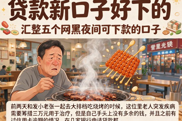 贷款新口子好下的，汇整五个网黑夜间可下款的口子