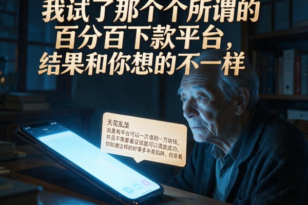 我试了那个所谓的百分百下款平台，结果和你想的不一样