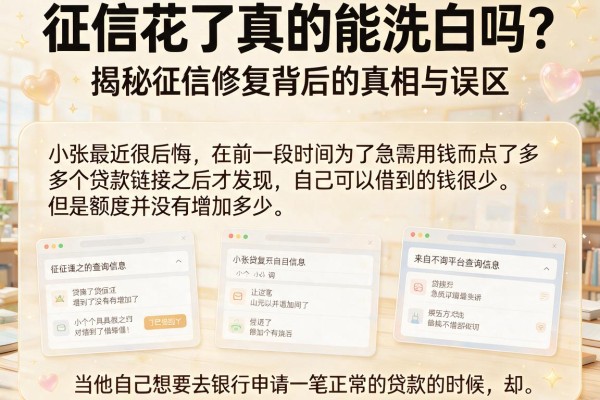 征信花了真的能洗白吗？揭秘征信修复背后的真相与误区