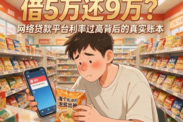 借5万还9万？网络贷款平台利率过高背后的真实账本