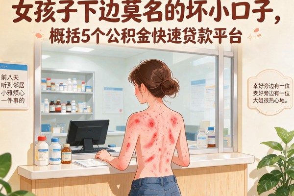 女孩子下边莫名的坏小口子，概括5个公积金快速贷款平台