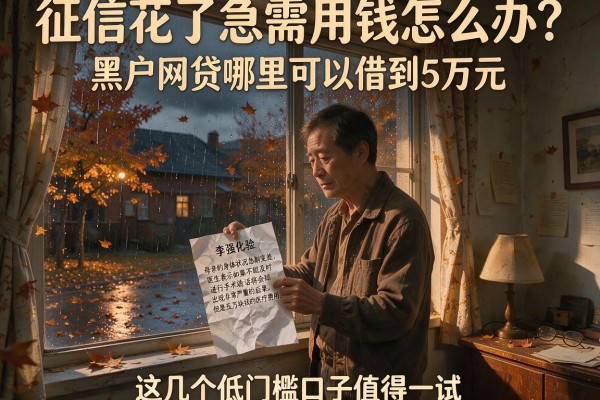 征信花了急需用钱怎么办？黑户网贷哪里可以借到5万元，这几个低门槛口子值得一试