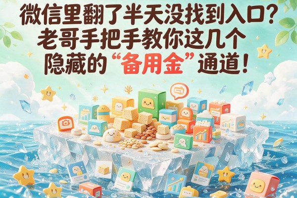 微信里翻了半天没找到入口？老哥手把手教你这几个隐藏的“备用金”通道！