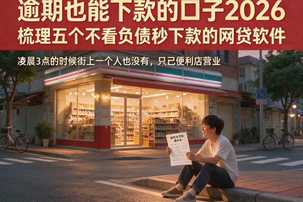 逾期也能下款的口子2026，梳理五个不看负债秒下款的网贷软件