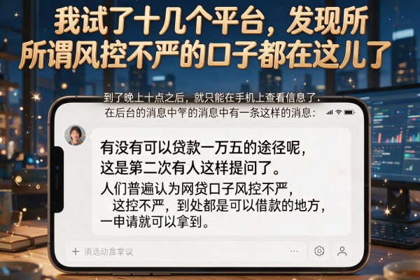 我试了十几个平台,发现所谓风控不严的口子都在这儿了