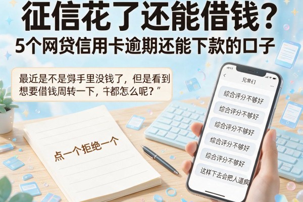 征信花了还能借钱？盘点5个网贷信用卡逾期还能下款的口子