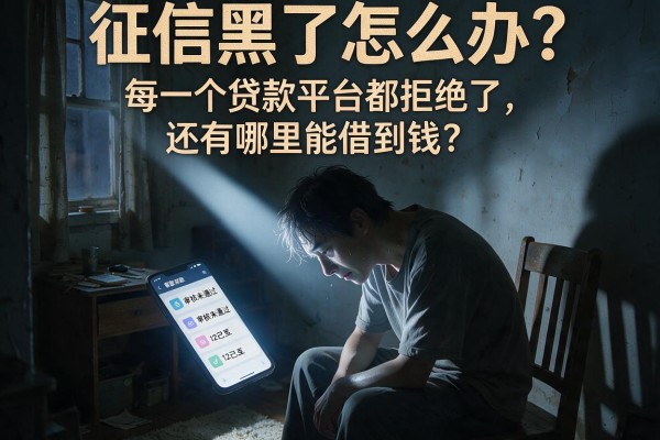 征信黑了怎么办？每一个贷款平台都拒绝了，还有哪里能借到钱？
